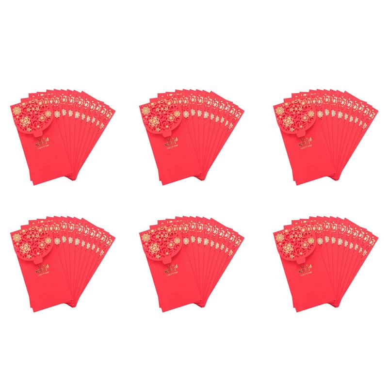 Wedding Envelopes - ABZC-60 шт. Китайские красные конверты для