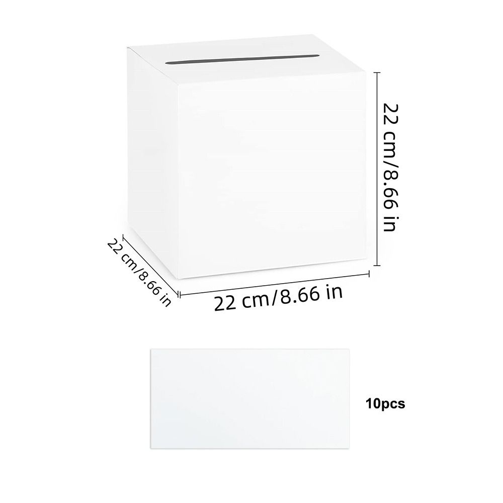 Wedding Card Box - Креативная бело-черная коробка для свадебных открыток,