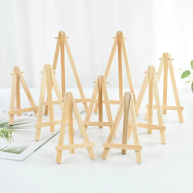 Table Number Gold - 10 шт., деревянная мини-мольберт, настольная треугольная